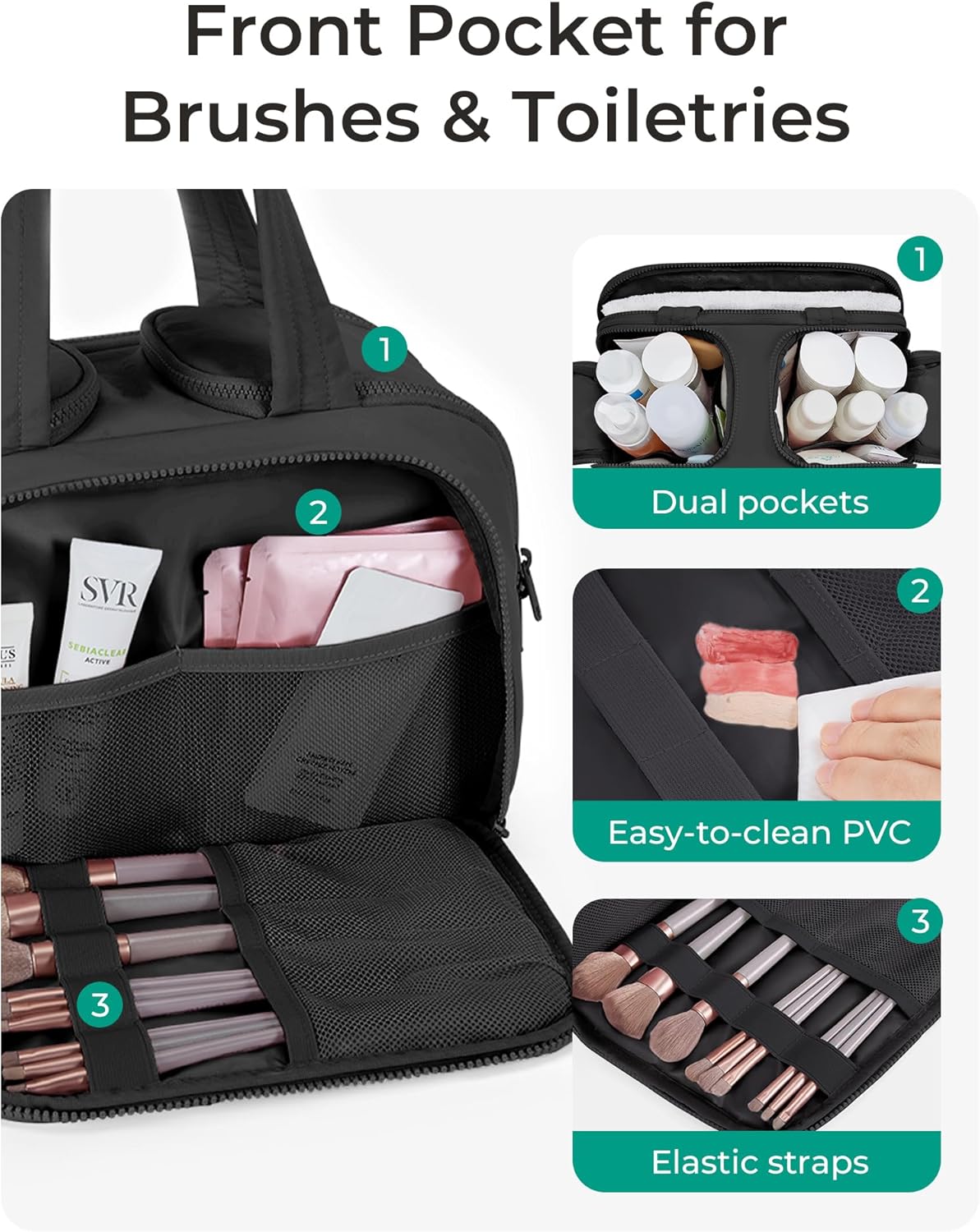 BAGSMART Travel Toiletry Bag